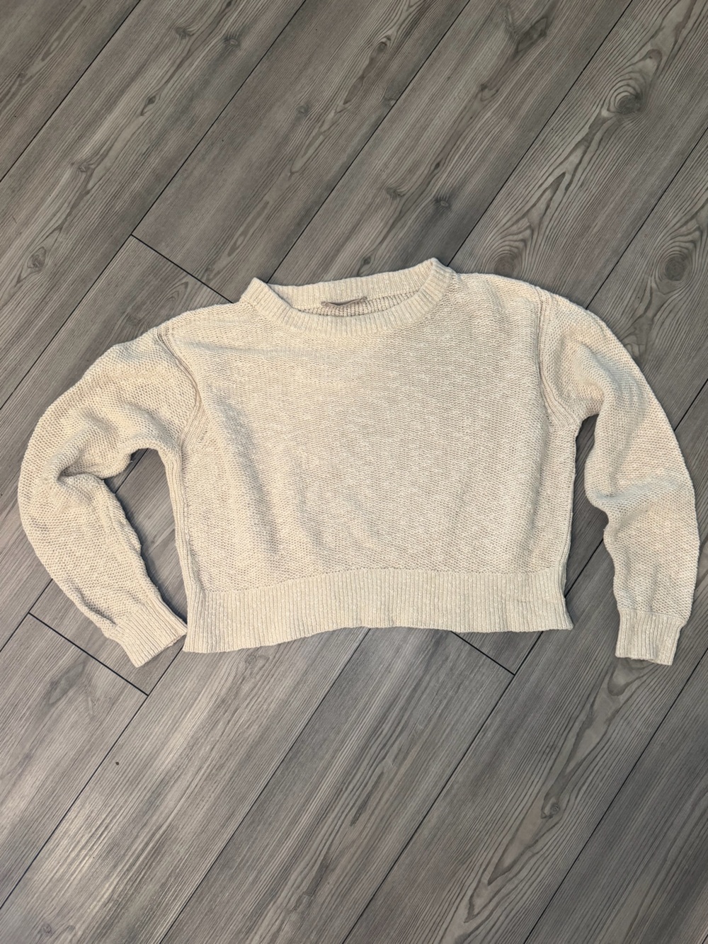 Everlane Soft Cream Crewneck Sweater Size Medium